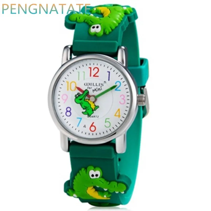 Willis модный бренд 3D Дельфин кварцевые часы люксовый бренд водонепроницаемые детские часы для отдыха детские спортивные наручные часы - Цвет: 6