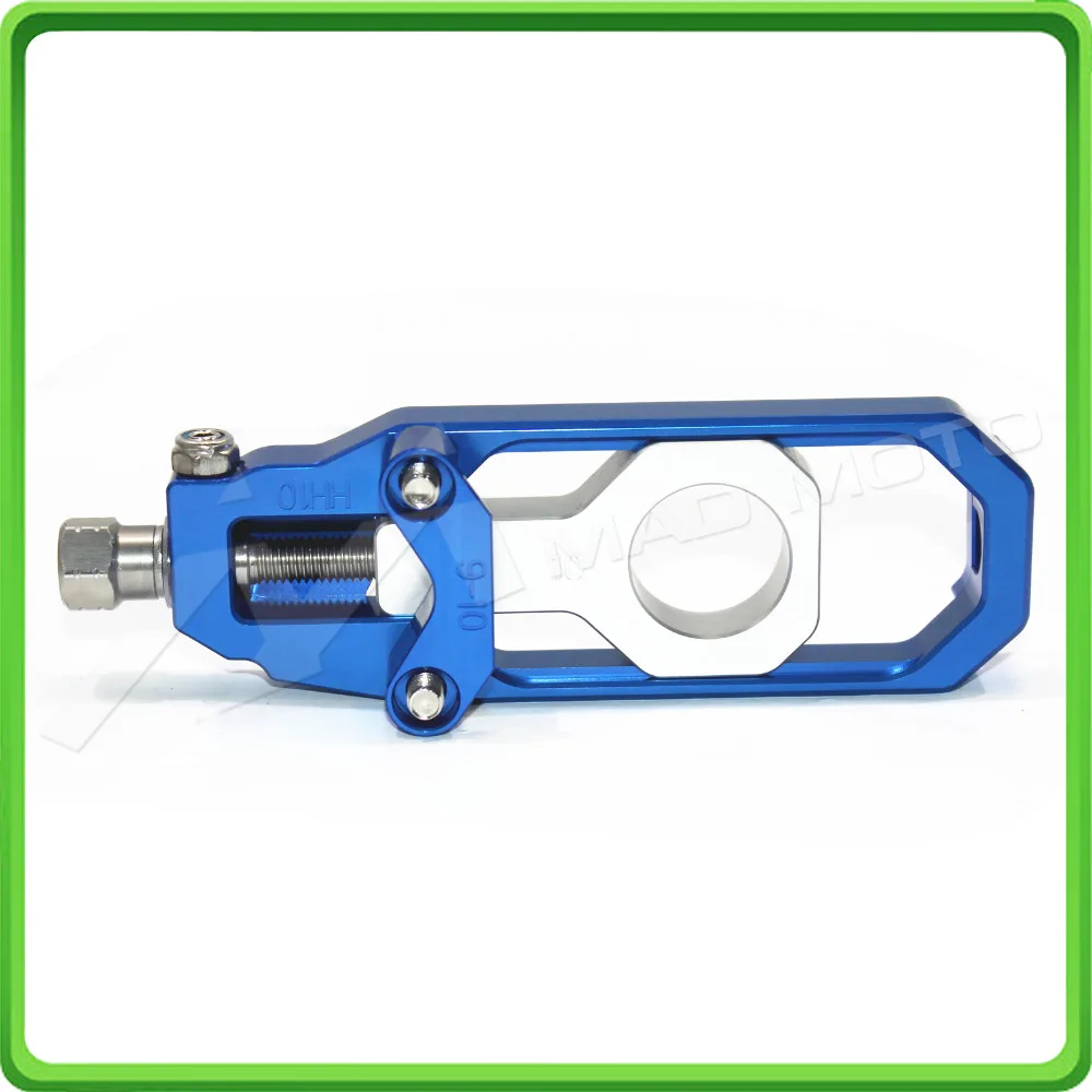 Motorcycle Chain Tensioner Adjuster fit for HONDA CBR 600 RR CBR600RR 2005 2006 Blue & Silver (8)