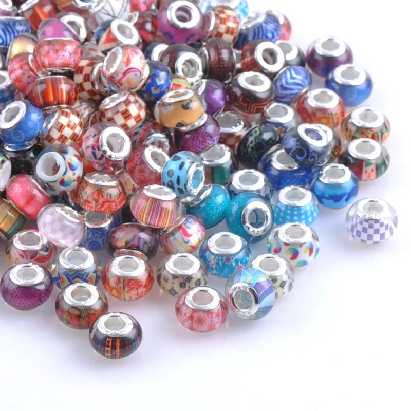 

30Pcs 14mm Spacers Beads Fit Charms Bracelets Jewelry Handmade DIY extanpaa flfaocma DK-039