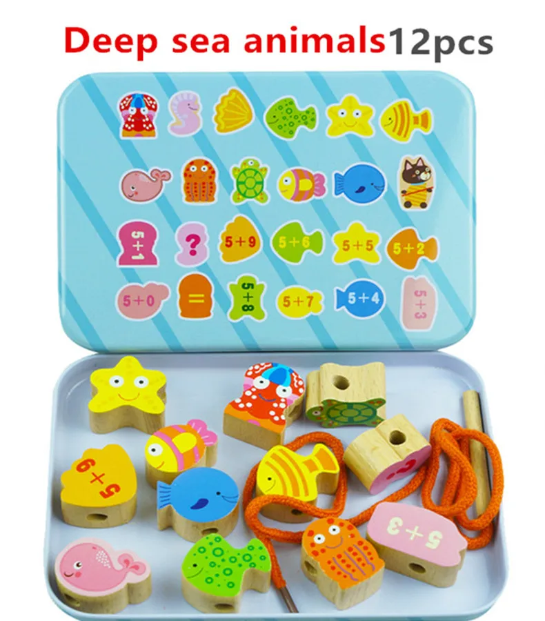 wooden toys puzzles for kids children