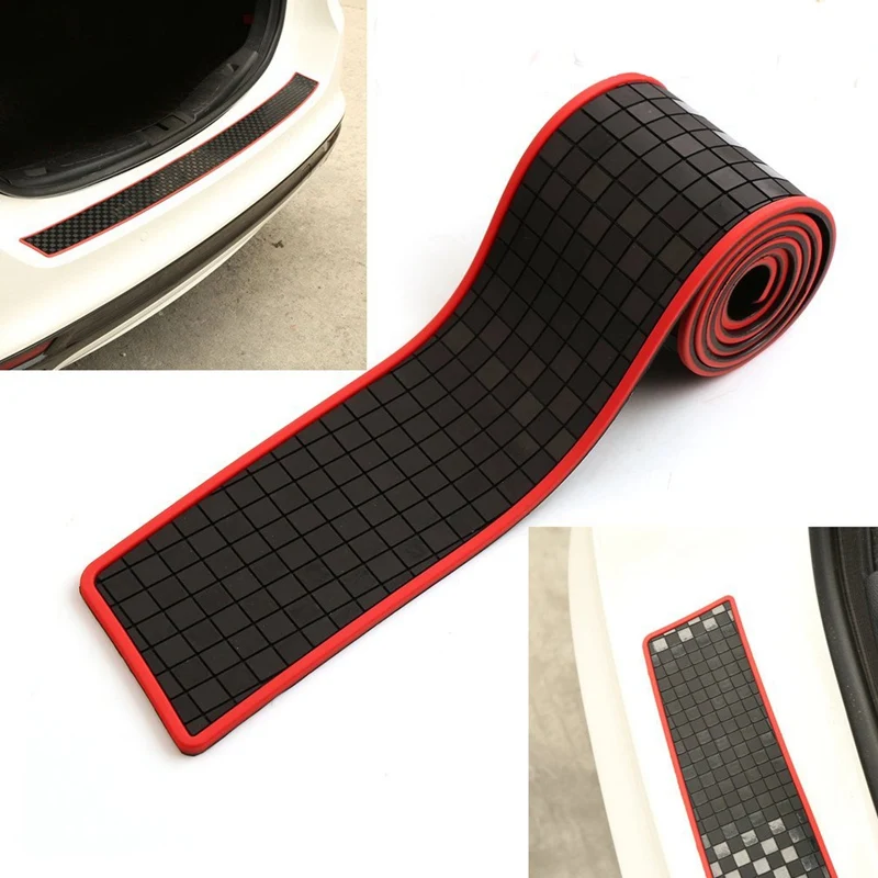 Car Trunk Rear Bumper Sill Protector Plate Cover Guard Pad Moulding Trim Vehicle Trunk Guard