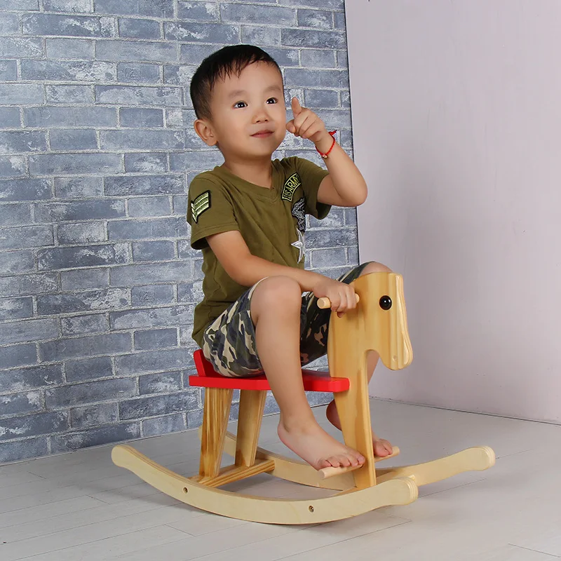 2 в 1 детский деревянный конь качалка стульчик-лошадка игрушка подарок на день рождения качалка Лошадь детское кресло-качалка