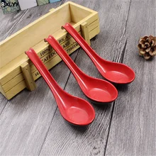 BXLYY2019 двойной цвет с крючками ложки имитация фарфора маленькие небольшие ложечки для ресторана отеля специальная кухня Gadgets.7z