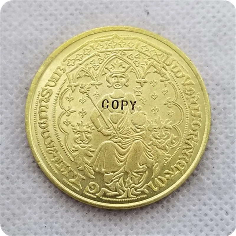 REPLICAS GOLD DOUBLE LEOPARD COIN COPY commemorative coins replica