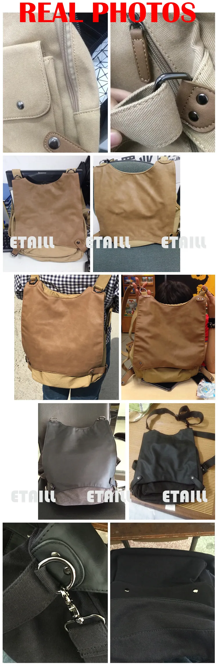 canvas one shoulder bag