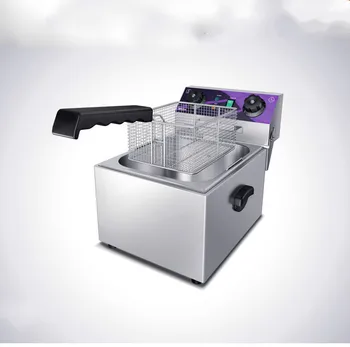 

Electric Deep Fryers blast furnace single cylinder oil fryer commercial 10L thickened with time electric Fried