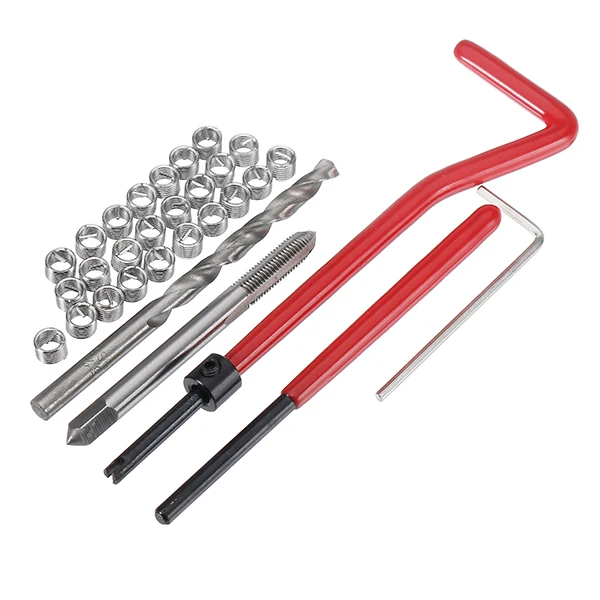 

30Pcs/set M5 Thread Repair Insert Kit Thread Auto Repair Tool Compatible Hand Tool Set for Car Repairing New