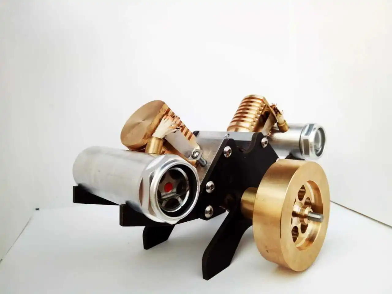 V2 вдохновляющий двигатель, мини-модель двигателя Стирлинга, вакуумный двигатель, креативный подарок на день рождения
