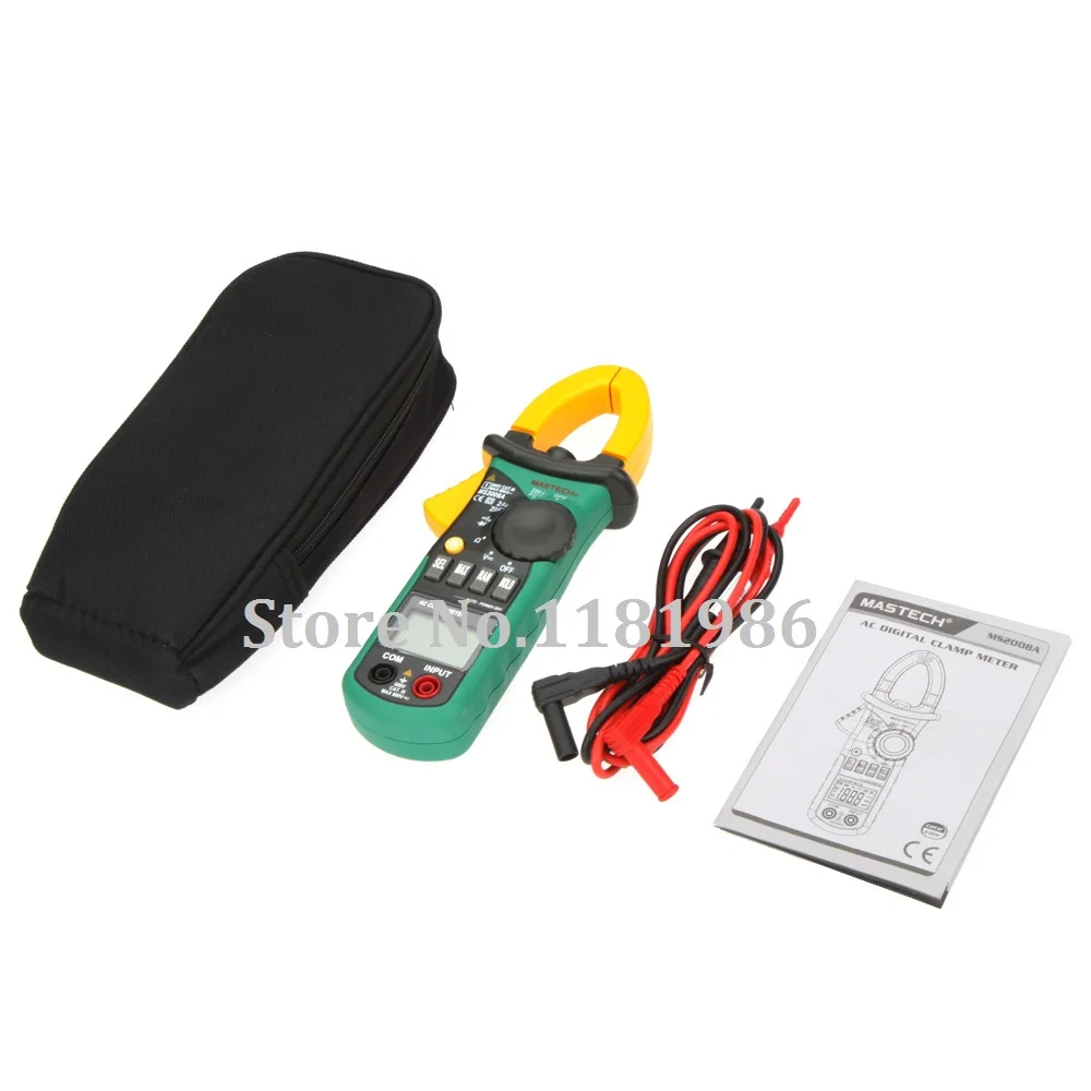 Цифровой Мультиметр Mastech MS2008A измеритель переменного тока с ЖК подсветкой|clamp