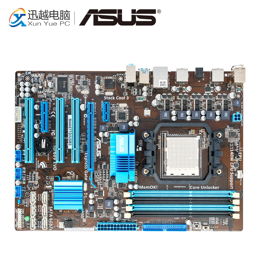 

Asus M4A87TD/USB3 Desktop Motherboard M4A87TD USB3 870 Socket AM3 DDR3 SATA3 USB3.0 ATX
