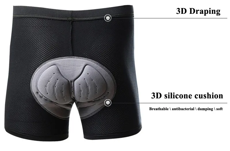 Shorts with Gel with 3D Padded Cycling 15