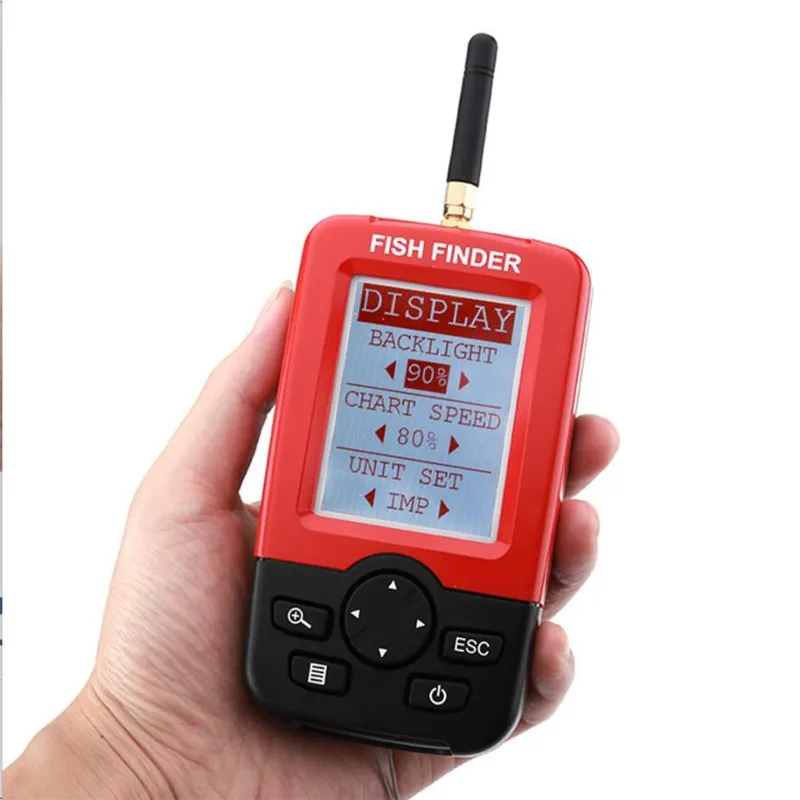 

Fishing Smart Portable Depth Fish Finder With 100M Wireless Sonar Sensor Echo Sounder Fish Finder For Lake Sea Fishing #^