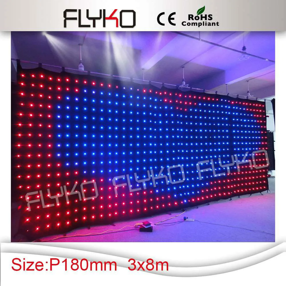 

Free shipping sexy movie play /blue firm video hot products led video curtain