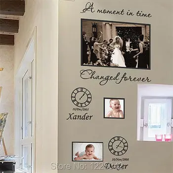 

Personalized Family Children Photo Frames Art Wall Stickers Quotes Wall Decals