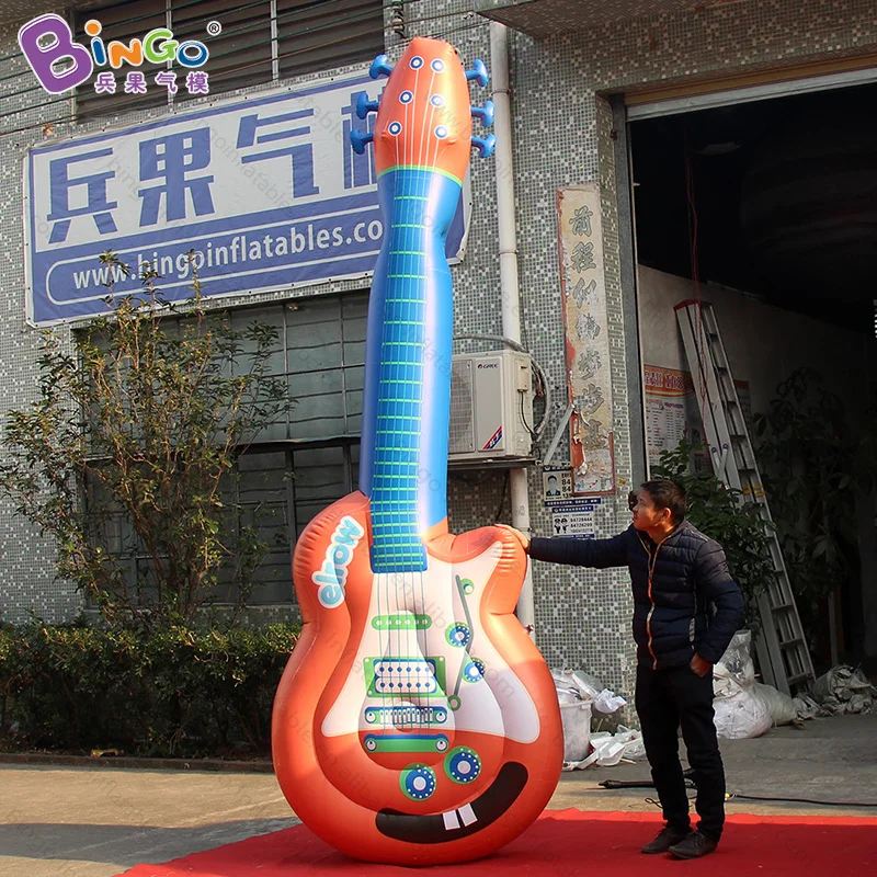 US $560.00 Airtight 35 meters inflatable guitar digital printed giant inflatable guitar for decoration toy