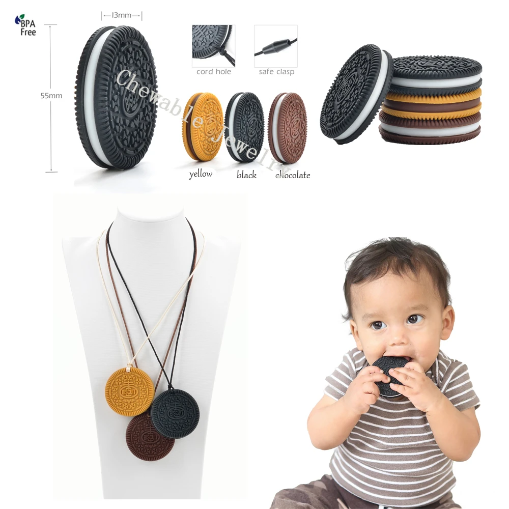 Buy 2pieces/lot HOT Siliconie Biscuit Teether Silicone