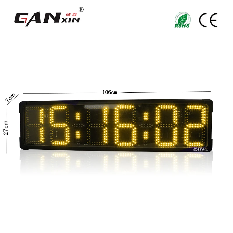 

[Ganxin] 8'' LED Countdown Marathon Timer large square sports timer clock