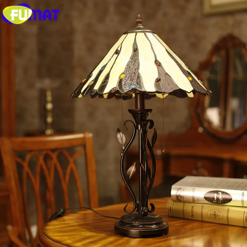 6Tiffany Stained Glass Tabe Lamps for bedroom