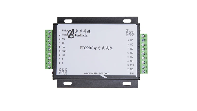 

Power Carrier Communication Module AC/DC Universal RS232/RS485 Interface Industrial Aluminum Shell PD220C