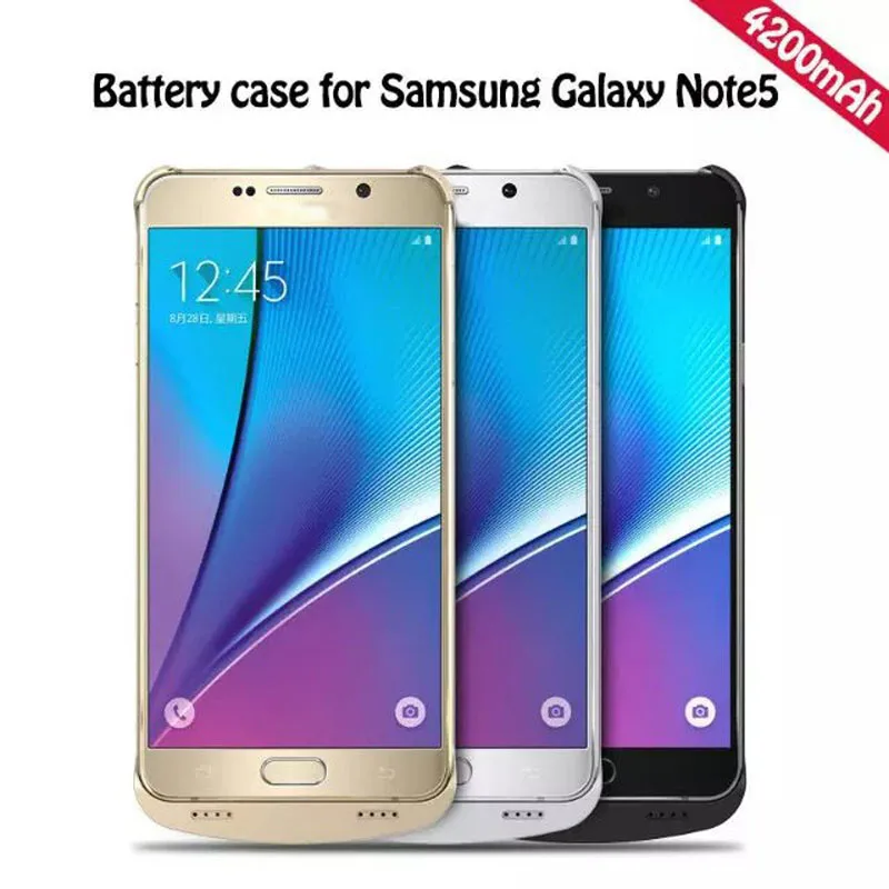 Note5 N9200 4200 мАч чехол для зарядки аккумулятора Samsung Galaxy Note 5 Внешний аккумулятор