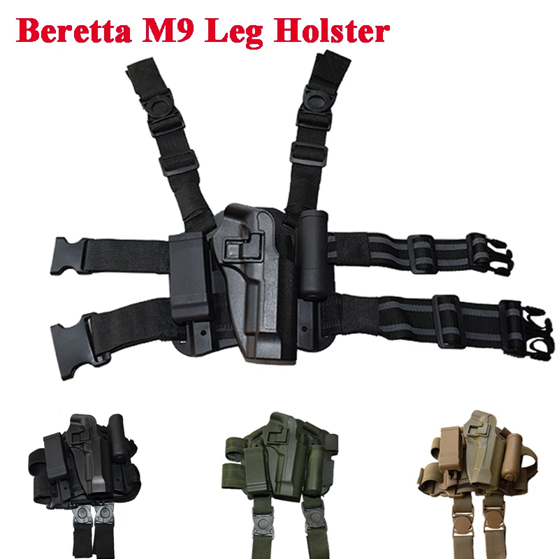 

Tactical Beretta M9 92 96 Gun Military Holster Pistol Gun Carry Case Leg Holster Hunting Shooting Hand Gun Thigh Holster