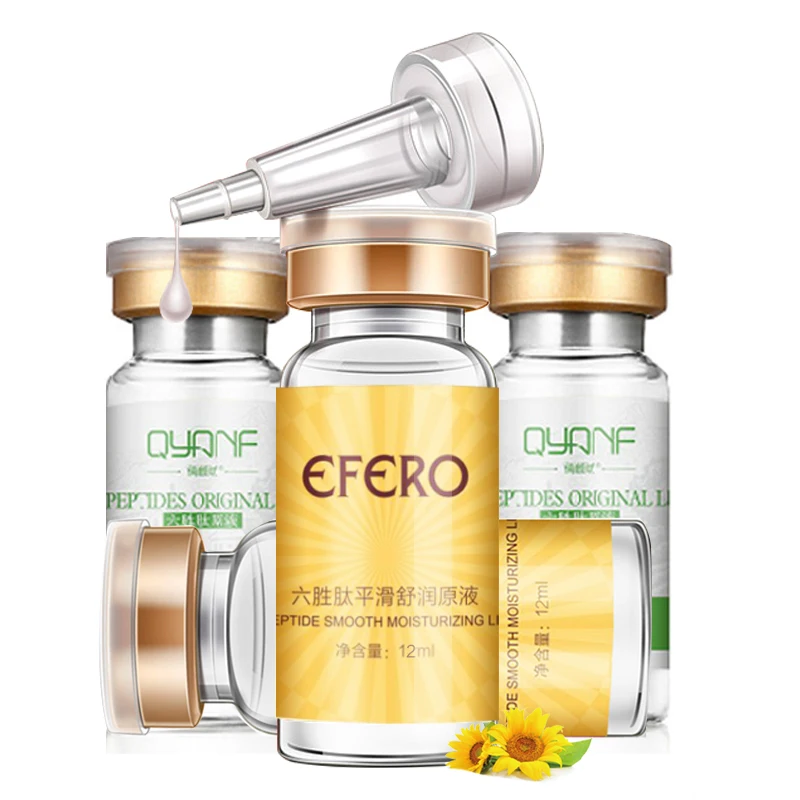 

5pcs Argireline Serum Collagen Six Peptides Anti Wrinkle Serum For The Face Skin Care Anti-aging Face Day Cream Rejuvenation