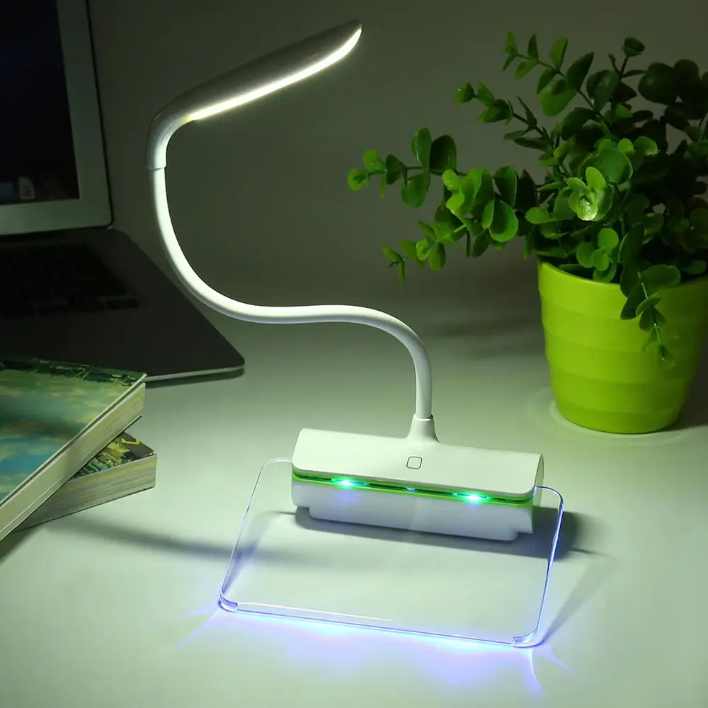 Usb настольная лампа Перезаряжаемые 3 режима затемнения светодиодный настольная лампа сенсорный переключатель дня рождения подарок прикроватная лампа для чтения защиты глаз сообщение