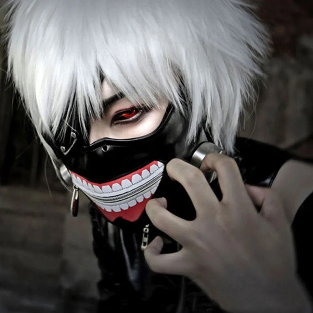 High-Quality-Clearance-Tokyo-Ghoul-2-Kaneki-Ken-Mask-Adjustable-Zipper-Masks-PU-Leather-Cool-Mask