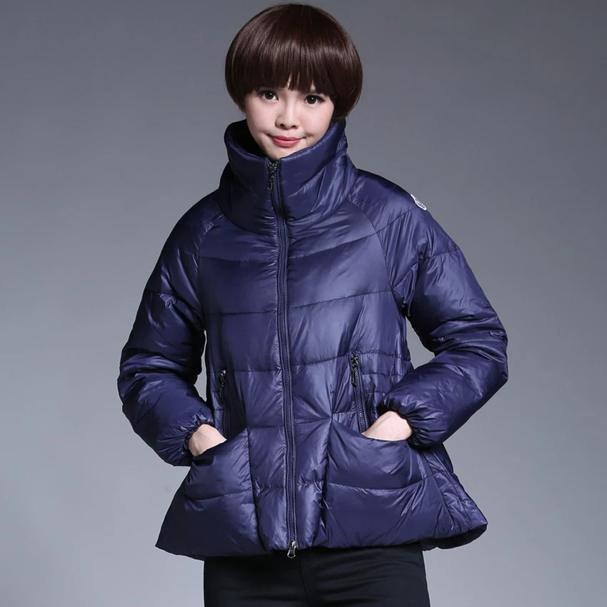 Winter Down Jackets Coat Blue Colors Fashion Design New Women's Winter