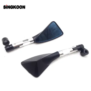 

Motorcycle Accessories 8 10mm Motorcycle Mirror RearView Mirrors Blue Glass FOR honda cbr f4 bajaj kawasaki zr7 cb190r yamaha xt