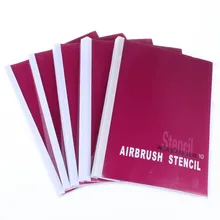 Free Shipping Airbrush Tattoo Stencils 15 big Designs On One Book For Body Painting / Airbrush Tattoo Art Wholesale Price