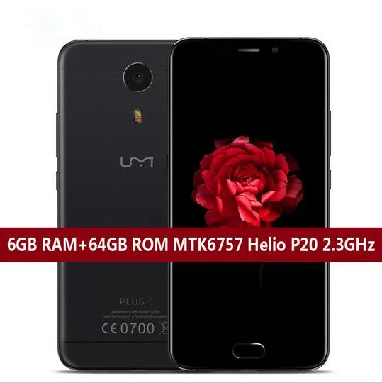 Цена за Umi Плюс E Мобильного Телефона Helio P20 MTK6757 Окта основные Android 6.0 5.5 "мобильный Телефон 6 Г RAM 64 Г ROM 13MP 4000 мАч Разблокировать 4 Г Смартфон Цена за Umi Плюс E Мобильного Телефона Helio P20 MTK6757 Окта основные Android 6.0 5.5 "мобильный Телефон 6 Г RAM 64 Г ROM 13MP 4000 мАч Разблокировать 4 Г Смартфон