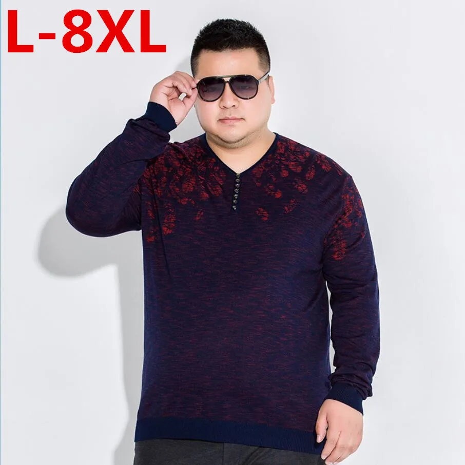 

10XL 8XL 6X Pullover Men V Neck Sweater Men Long Sleeve Shirt Mens Sweaters Wool Casual Dress Brand Cashmere Knitwear Pull Homme
