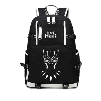 

2020 Superhero Black Panther Backpacks School Students Boys Girls Printed Backpack Laptop Bags women men Travel Rucksack