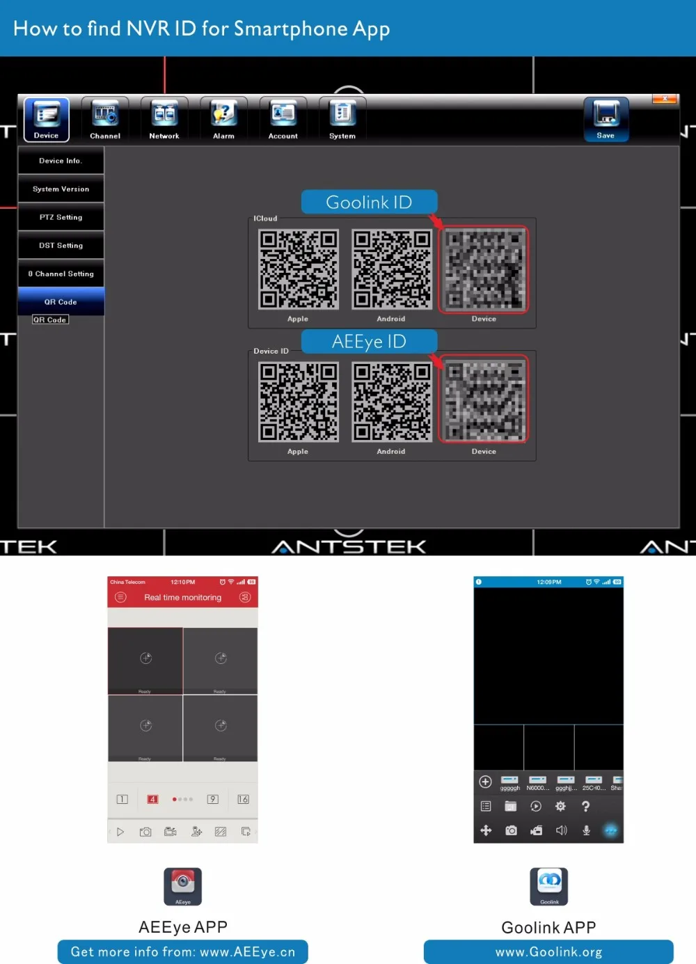 How to find NVR ID for Smartphone App