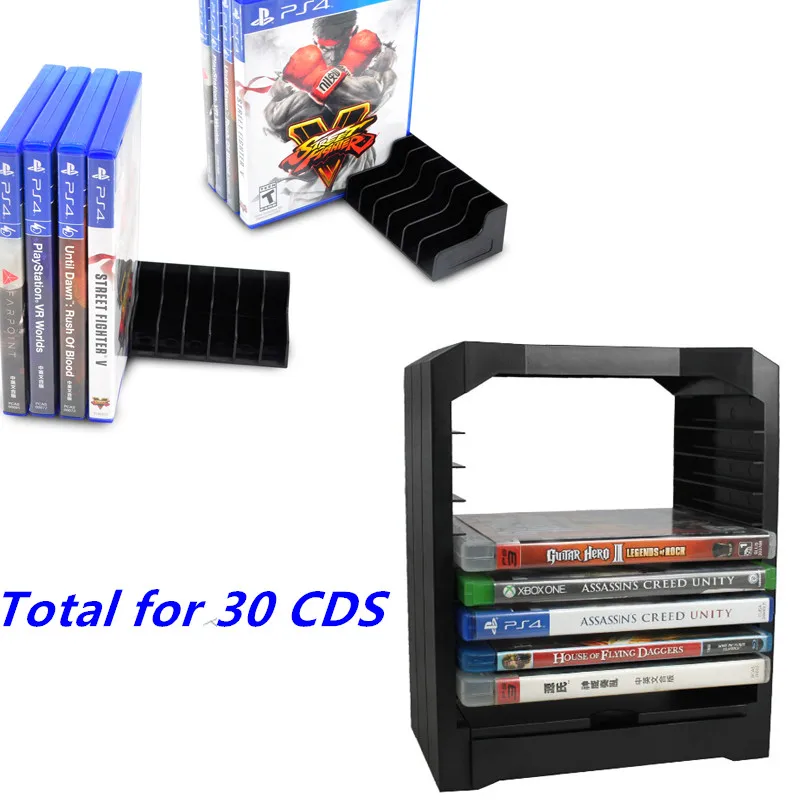 Держатель для игрового диска 10 игр Xbox One Playstation 4 PS4 с 20 CD дисками или держателями