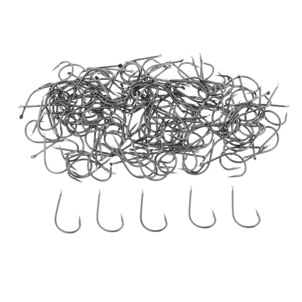 Perfeclan 5 Boxes Fishing Hooks with Barbed Crab Hook Sports Accessories Stainless Steel Fishing Barbed Hook Fishing Hook Kit