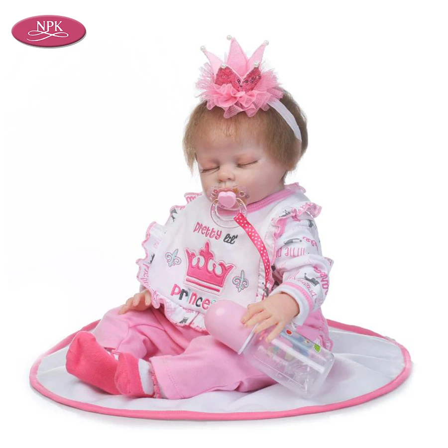 Npk 22 55cm Silicone Vinyl Adora Lifelike Bonecas Newborn Baby Realistic Girl Bebe Reborn Doll Christmas Gift For Cildren Kids Reborn Dolls Bebes Reborn Dollbebe Reborn Aliexpress
