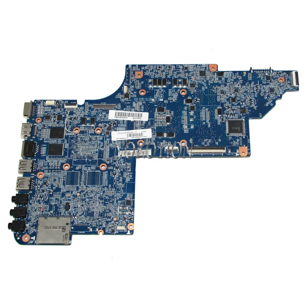 Nokotion 630881-001 630881-008 اللوحة لابتوب hp dv6 HPMH-41-AB6200-D00G ddr3 المجلس الرئيسي اختبار كامل