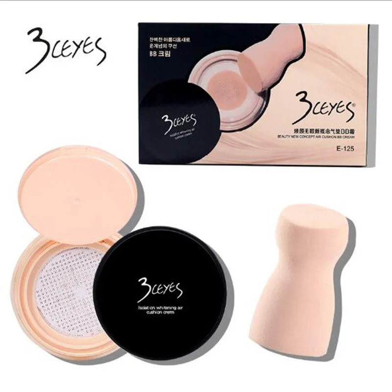 

brand 3ceyes Moisture Whitening Cream White Liquid Foundation air cushion makeup contour Concealer BB Cream Strong Brighten skin