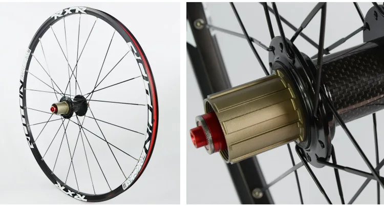 Best MTB Carbon Fiber hub wheelset 26/27.5inch bicycle wheels front 2 rear 5 sealed bearings Aluminum alloy rim mountain bike wheels 1