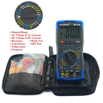 

HoldPeak HP-770C Digital LCR Multimeter with Inductance/Frequency Test Manual Capacitance Meter
