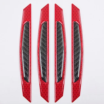 

Red Bumper Reflective Sticker PC Plastic Accessories Set Car Reflector