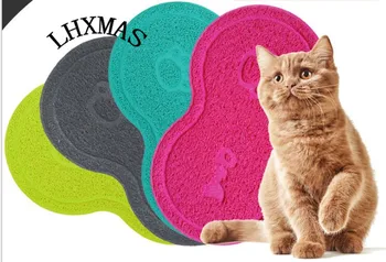 

Pet Dog Puppy Cat Feeding Mat Pad Cute Paw PVC Bed Dish Bowl Food Water Feed Placemat Wipe Clean Pet Supplies D352
