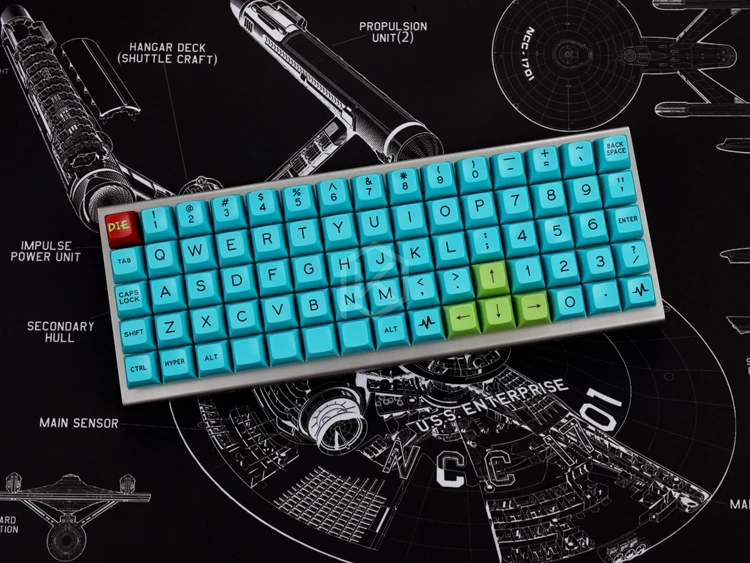 Goedkoop Xd75re xd75am xd75 Custom Mechanische Toetsenbord 75 toetsen Underglow RGB PCB GH60 60% geprogrammeerd gh60 kle planck hot swappable schakelaar
