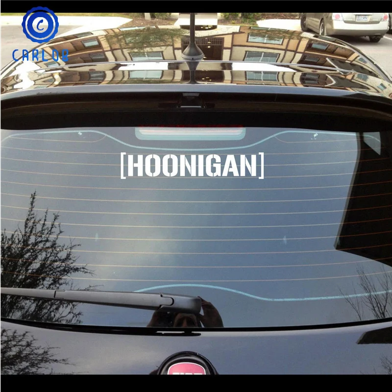 

Carlob 58cm x 10cm Creative HOONIGAN Sticker Vinyl JDM Kendo Car Drift HOON LOW TURBO Tuning Stick Car Window Sticker Body Decal