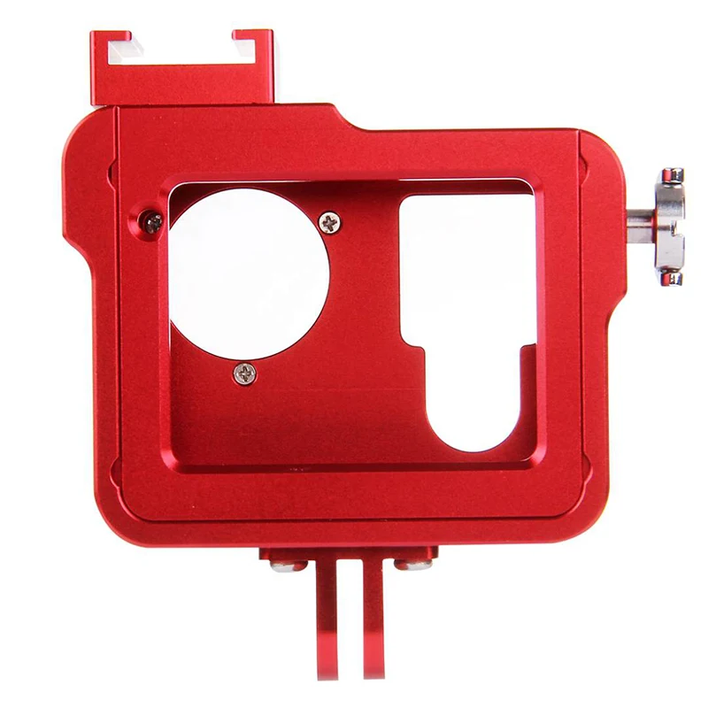  Aluminum Alloy cage Protective Housing Case Cover  Metal frame with lens cap for GoPro HERO4 Sports action camera accessories (7)