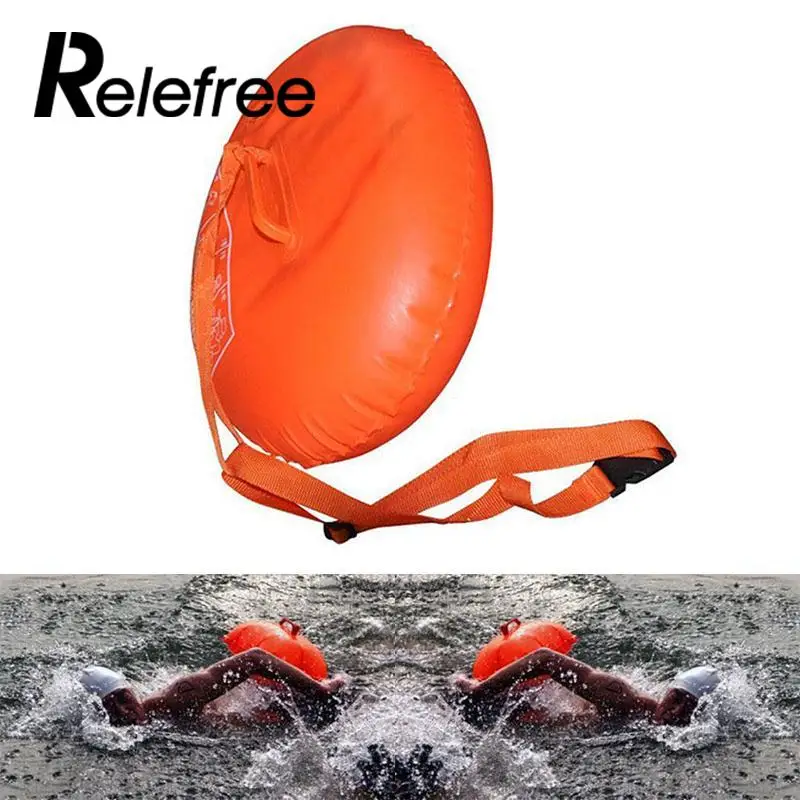 

Relefree Sports Safety Swim Device Upset Inflated Buoy Flotation For Pool Open Water Sea