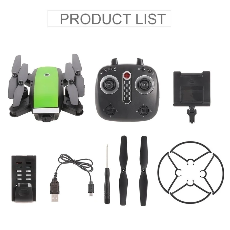 Складная двойная камера Дрон 720P WIFI 3D Flips Follow Me Altitude Hold аэрофотосъемка RC