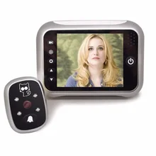 Видео глаз Новое русскоязычное меню 3,5 дюймов ЖК ИК ночного видения зум фото съемки+ Запись видео 32 колокольчики видео глаз макс 32 г